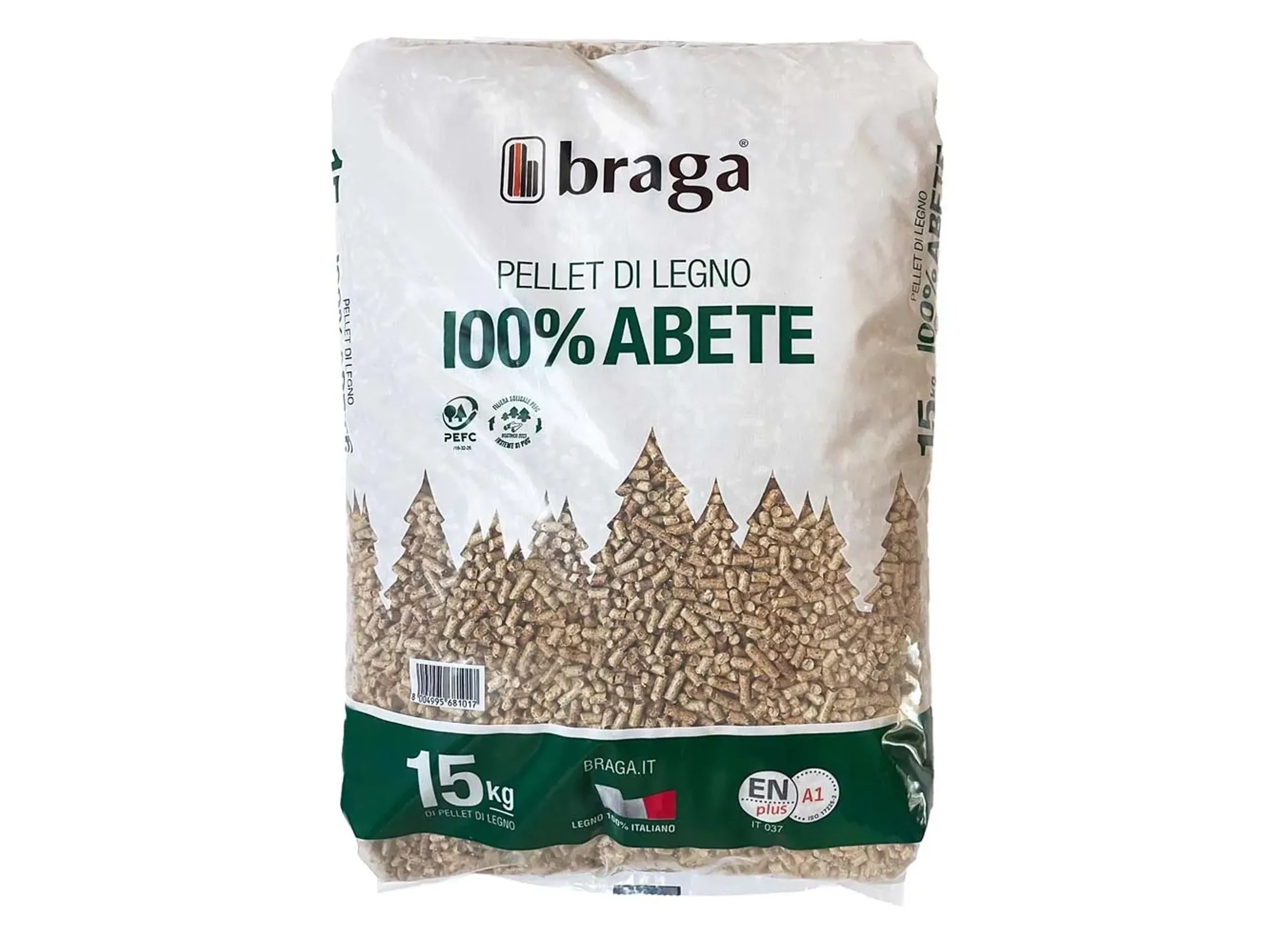 Bancale Pellet Braga – 70 sacchi da 15 kg