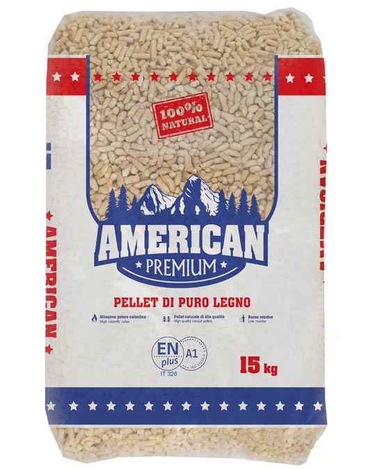 Bancale Pellet American Premium – 70 sacchi da 15 kg